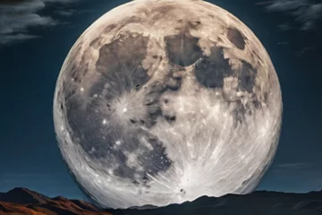 Cercles muraux Pleine Lune arbre moon
