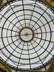Milan gallery glass dome ceiling