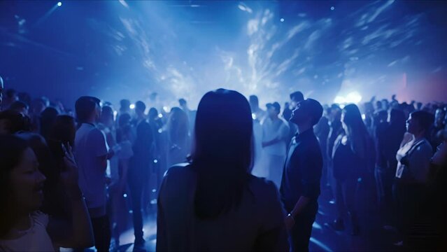 Closeup of a motion sensor camera, tracking audience members movements as they interact with the performance in an immersive theater.