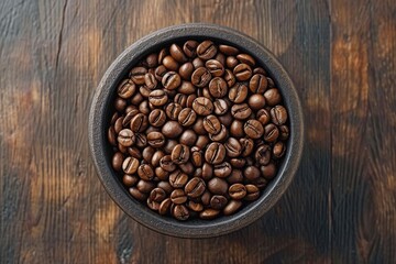 Fototapeta premium coffee beans isolated kitchen table professional advertising food photography