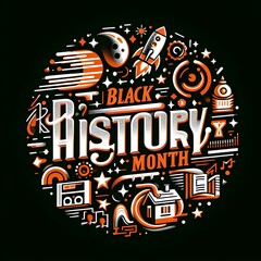 Black history month celebrate. vector illustration design graphic Black history month Generative Ai