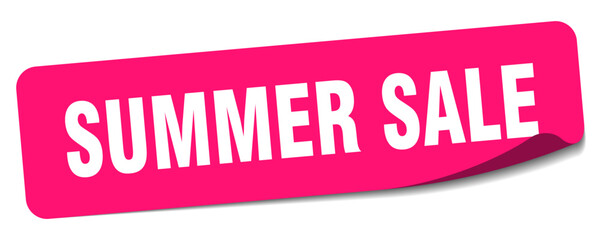 summer sale sticker. summer sale label