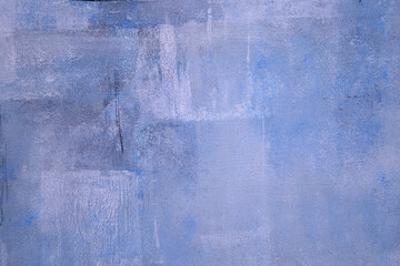 Abstract blue background texture of painted canvas