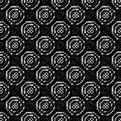 multi colorful circule texture geometric pattern.simple mandala circular black and white pattern with cream background.