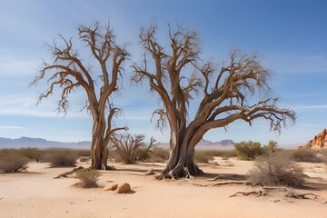 An old tree in the desert
