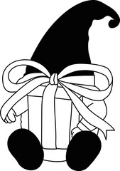 Gnome Valentine Outline