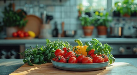 resh produce for the weekend kitchen.
