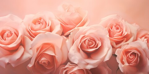 very beautiful pink roses, background, invitation