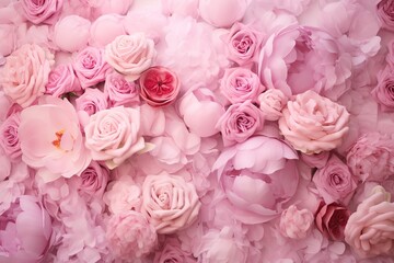 very beautiful pink roses, background, invitation