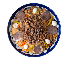 traditional plov big dish 