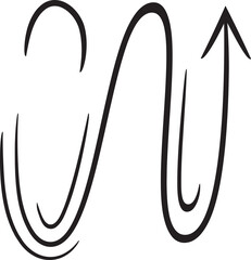 Doodle Hand Drawn Arrow