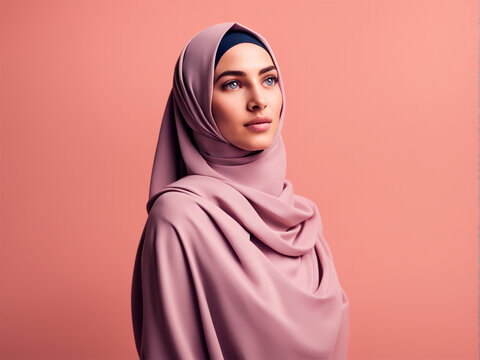 portrait of a woman in a veil