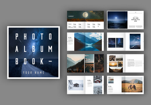 Square Photography Book Layout        
