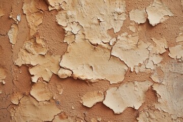 Earthy Clay Plaster Texture: Vintage Wall Background with Macro Closeup