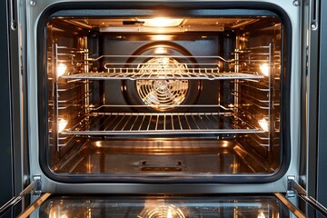 Sparkling Oven Interior - The Result of Thorough Cleaning