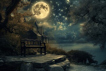 a fairytale inspired place to watch the moon and enjoy the peace