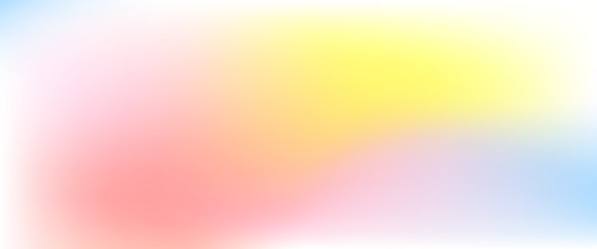 Spring gradient in soft colors. Multicolor warm light background.