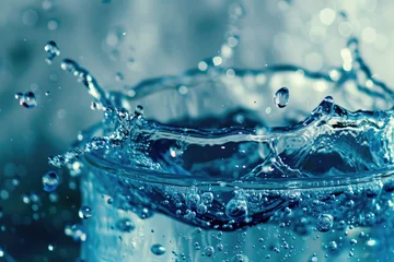 Foto op Plexiglas The exhilarating splash of cooling hydration © Veniamin Kraskov