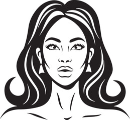 Woman profile line icon. Face, cosmetology, beautician. Beauty care concept. Can be used for topics like beauty salon, dermatology, aesthetic procedure