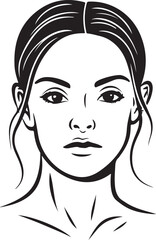 Woman profile line icon. Face, cosmetology, beautician. Beauty care concept. Can be used for topics like beauty salon, dermatology, aesthetic procedure