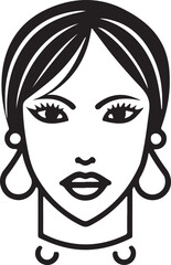 Woman profile line icon. Face, cosmetology, beautician. Beauty care concept. Can be used for topics like beauty salon, dermatology, aesthetic procedure