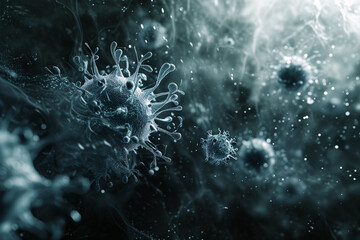 Bacteria macro image