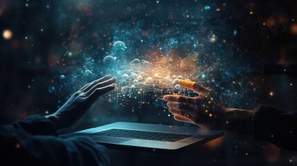 Floating particles in the space of new IT technologies