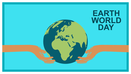 Earth day illustration, Mother Earth Day. Environmental problems and environmental protection. Vector illustration and banner concept for cover, card, poster, banner