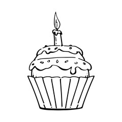cupcake with candle