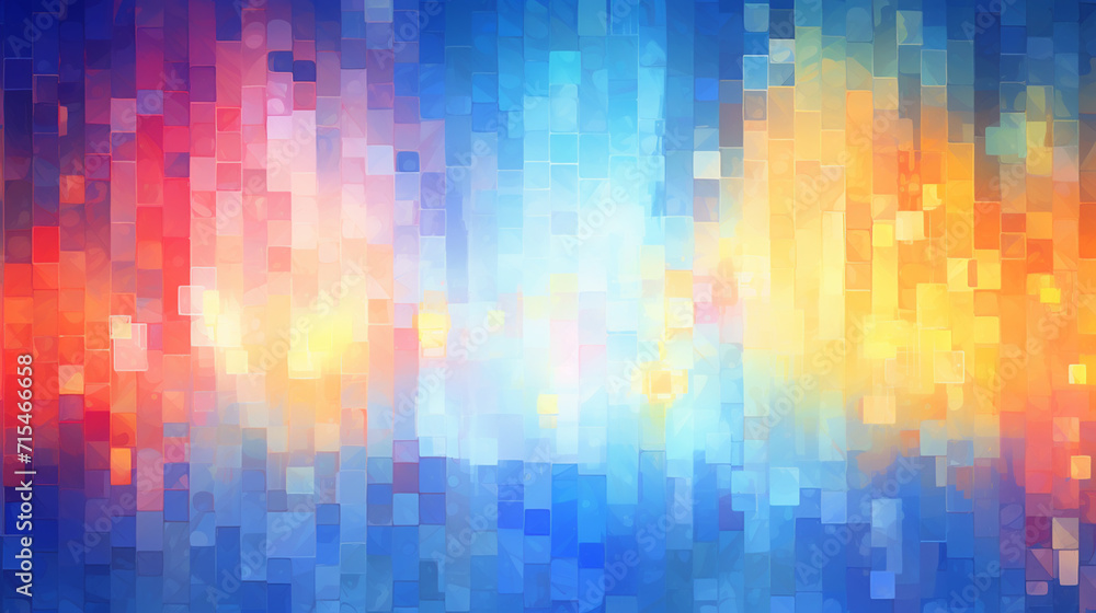 Wall mural a mesmerizing 3d abstract multicolor visualization