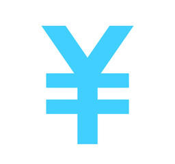 シンプルな水色の円マーク	
