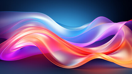 Fototapeta premium A Mesmerizing 3D Abstract Multicolor Visualization