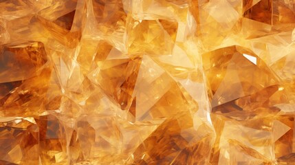 A dazzling topaz gemstone background, showcasing golden hues and sparkling textures, providing an elegant and warm ambiance for creative projects - Generative AI