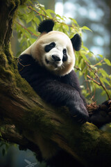 Obraz premium funny panda bear4