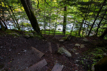 Summer in Uelhs Deth Joeu waterfall, Val D Aran, Spain