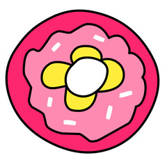 pink donut icon