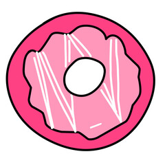 pink donut icon
