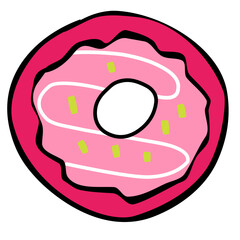 pink donut icon