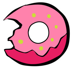 pink donut icon