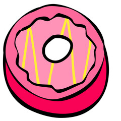 pink donut icon