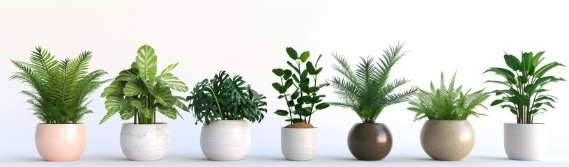 Obraz premium flower pot on a white background