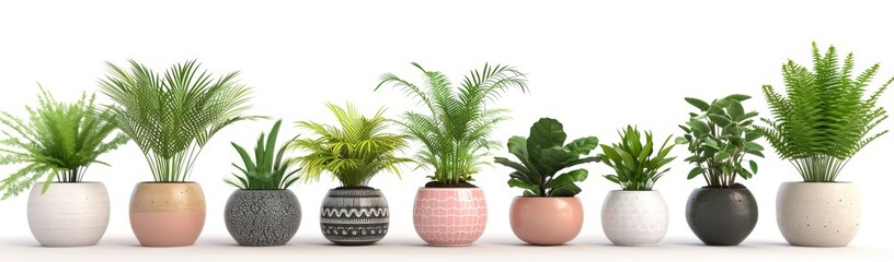 flower pot on a white background