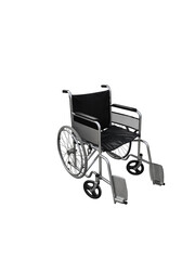 Fototapeta na wymiar wheelchair isolated on white transparent background