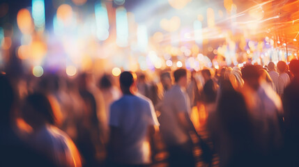 people having fun in a disco. blur effect for an artistic touch