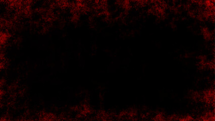 Distressed red grunge texture on dark background, vector