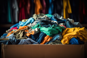 Fototapeta na wymiar pile of clothes