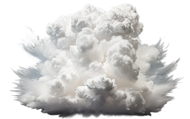 Tower of Power Cumulonimbus Cloud Dominates Sky on Transparent or clear Background PNG