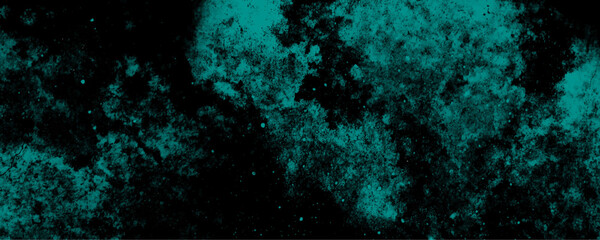 Fototapeta na wymiar Scratch grunge urban background, distressed turquoise grunge texture on a dark background, vector