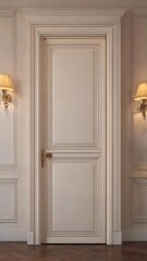 Obraz premium Empty door in living room interior background