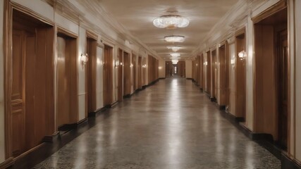 Naklejka premium Defocused corridor